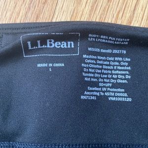 LL Bean black leggings Large